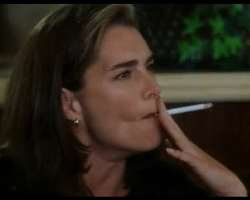 Brooke Shields smoking